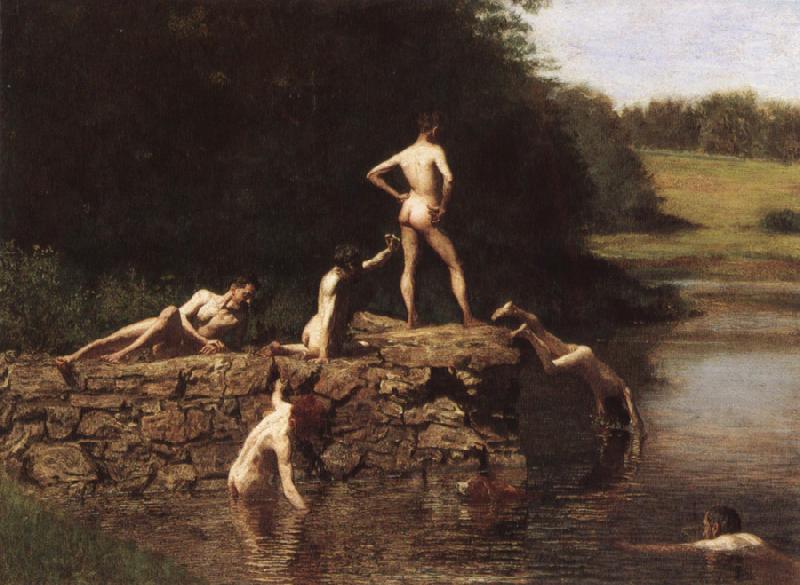 Thomas Eakins Swimming Sweden oil painting art